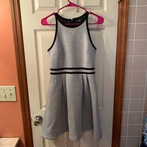 Gray with Black stripes dress